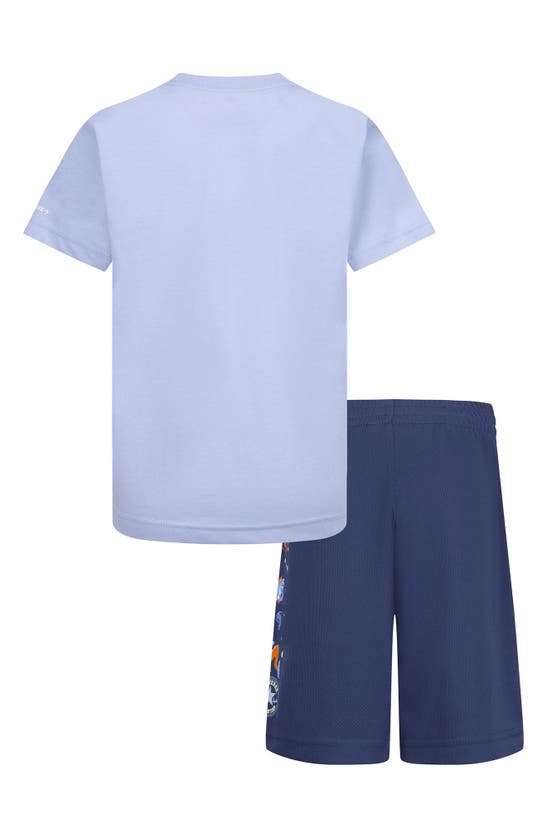 Shop Converse Kids' T-shirt & Shorts Set In  Navy