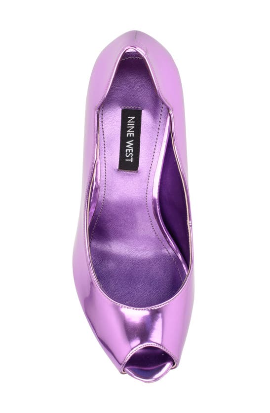 NINE WEST HILARE PEEP TOE PLATFORM PUMP