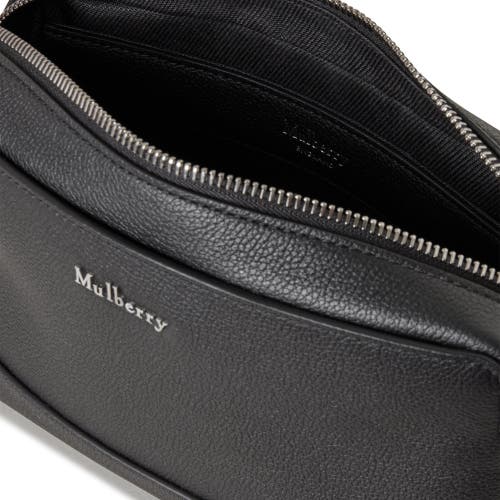 Shop Mulberry Small Farringdon Leather Messenger In Black