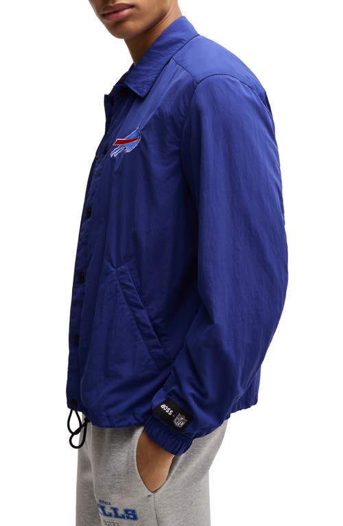 Shop Hugo Boss Boss X Nfl Otto Jacket In Buffalo Bills