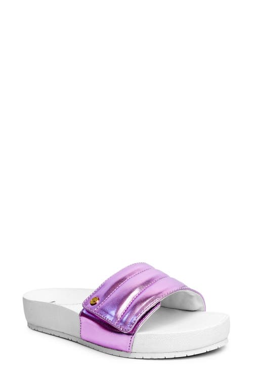Breezy Slide Sandal in Lilac
