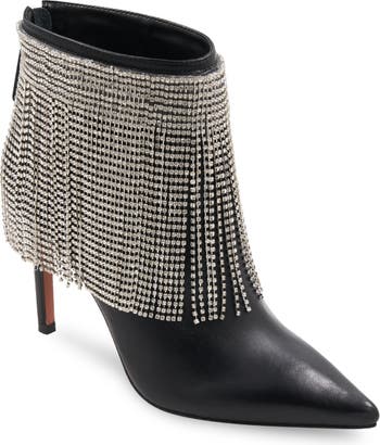 BCBGMAXAZRIA Tandi Fringe Pointed Toe Bootie Women Nordstrom