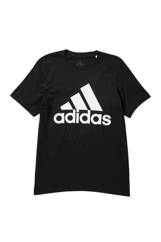 Adidas Originals Basic Badge Of Sport Graphic Tee In Grey/black | ModeSens