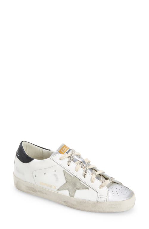 Golden Goose Super-star Low Top Sneaker In White/taupe