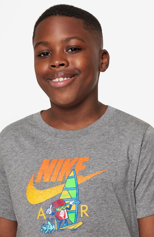 Shop Nike Kids' Sportswear Graphic T-shirt In Carbon Heather