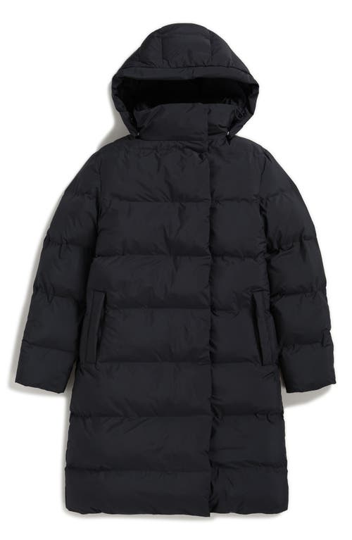 Shop Seasalt Cornwall Holywell Bay Waterproof Puffer Coat In Black