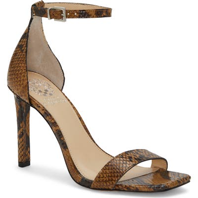Vince Camuto Lauralie Ankle Strap Sandal, Brown