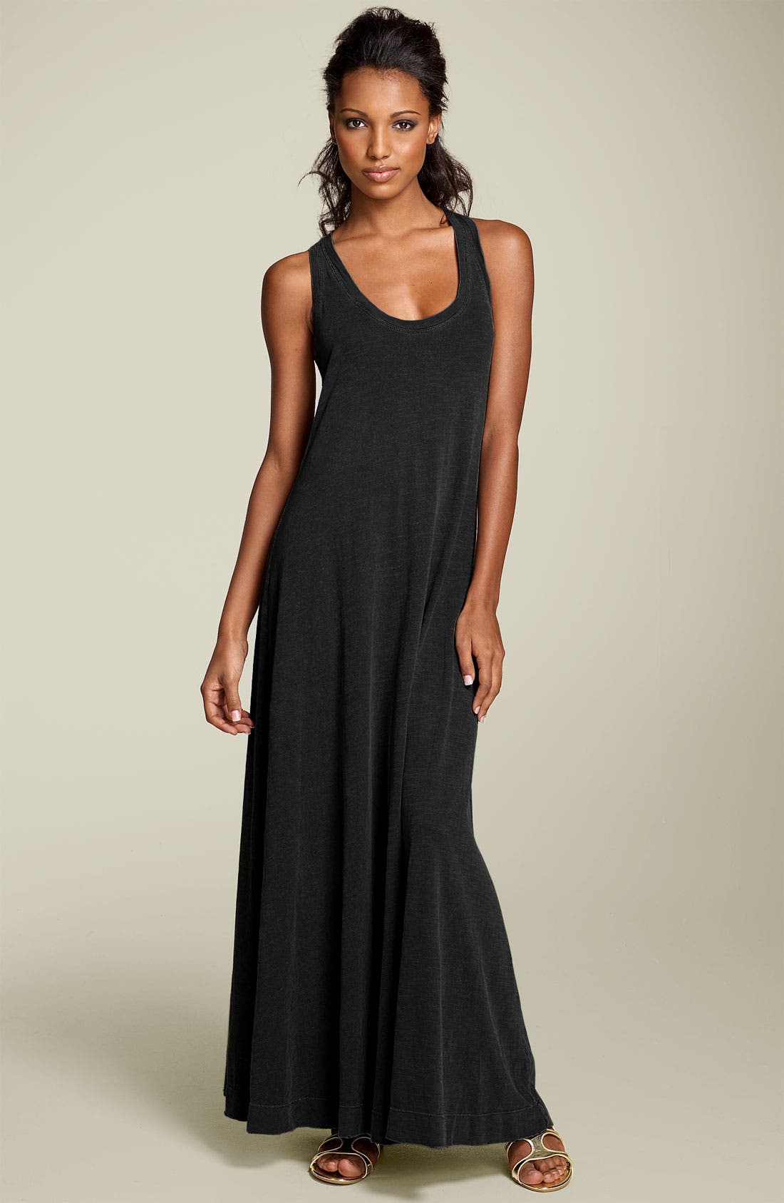cotton racerback maxi dress