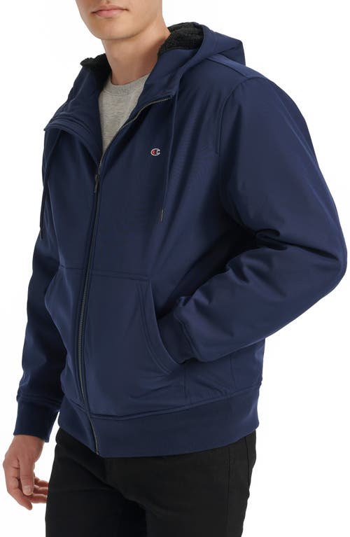 Champion Men's Sport Shell Hooded Zipper Jacket In Peacoat