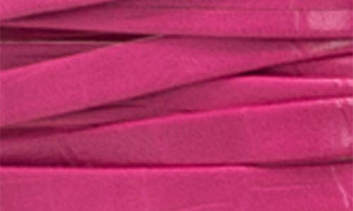 Chase & Chloe Chase And Chloe Ankle Wrap Block Heel Sandal In Fuchsia Croc