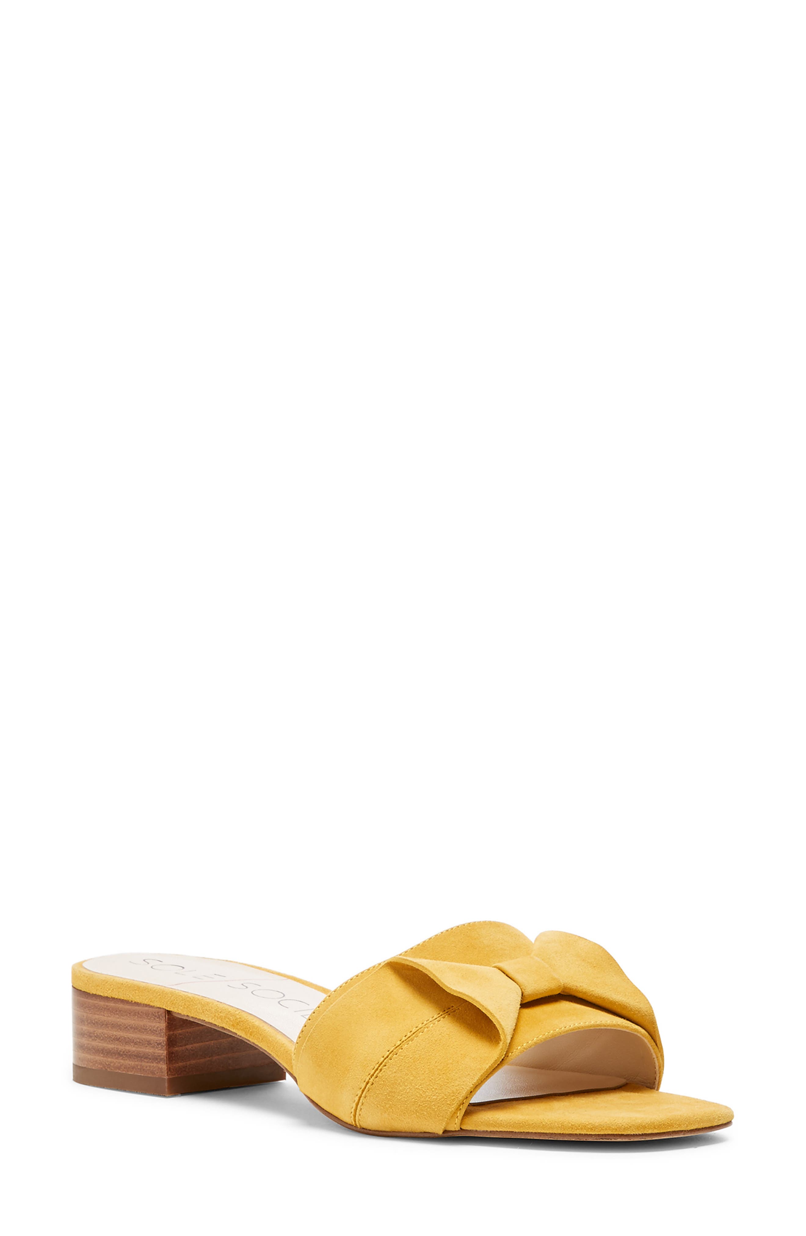 Sole Society Erianna Bow Slide Sandal- Yellow