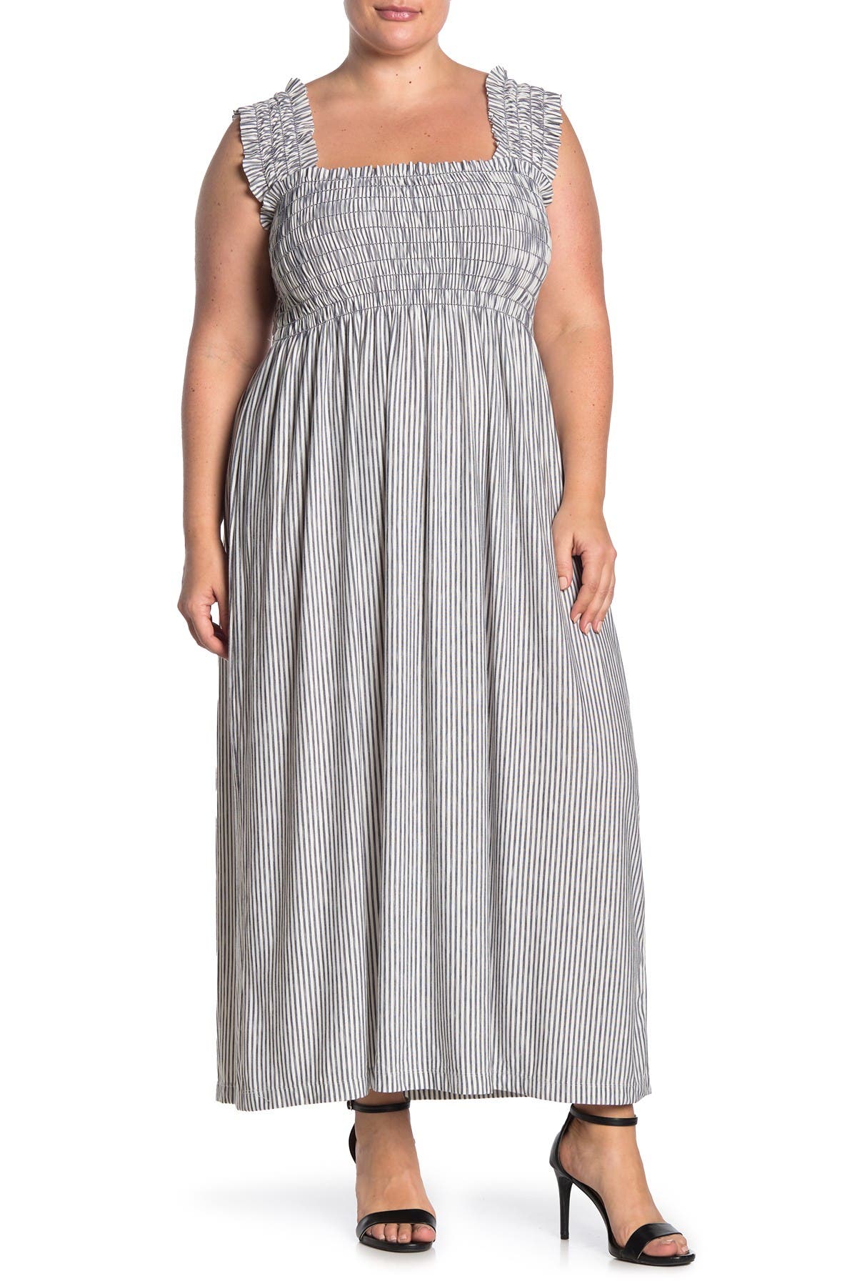 silver plus size maxi dress