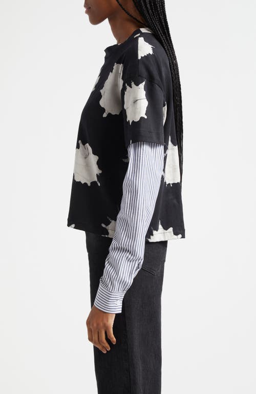 Shop Busayo Dotun Layered Top In Black, White