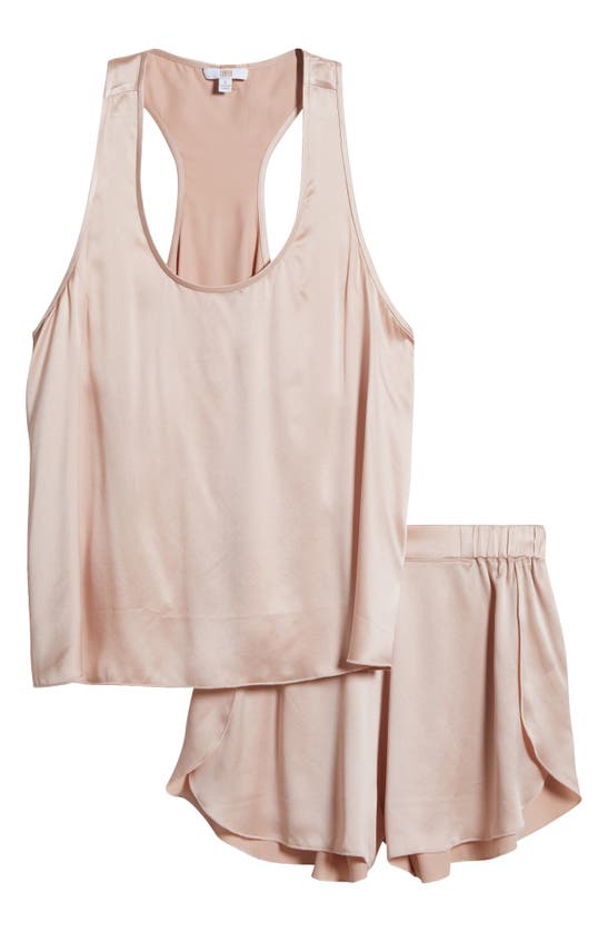 Shop Lunya Racerback Washable Silk Short Pajamas In Delicate Pink