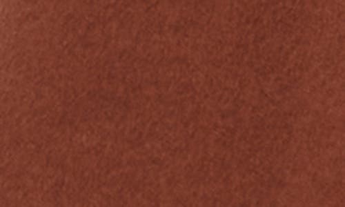 Bernardo Long Coat With Hooded Quilted Bib In Tobacco