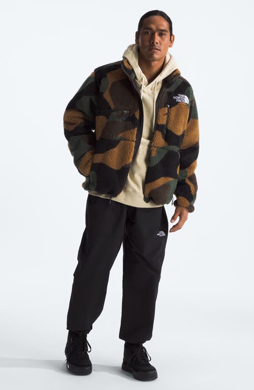 Shop The North Face Denali X Jacket In Tnf Black Block Camo Print