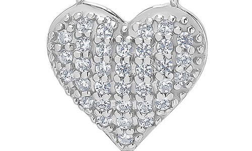 LILY NILY LILY NILY KIDS' PAVÉ CUBIC ZIRCONIA HEART PENDANT NECKLACE