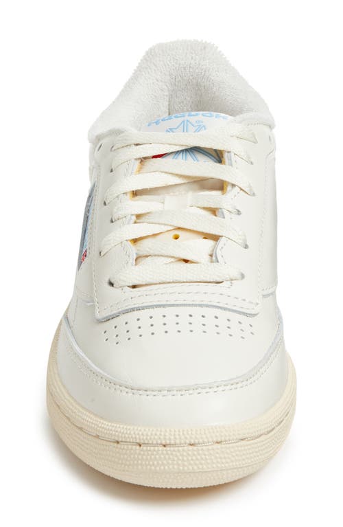 Shop Reebok Club C 85 Vintage Sneaker In Chalk/alabaster/sky Blue