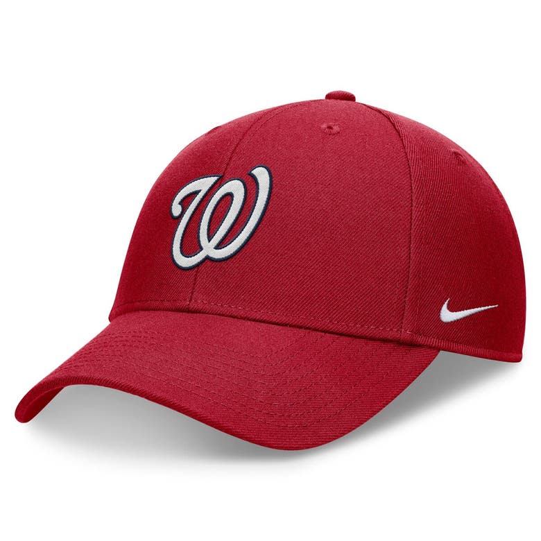 Nike Red Washington Nationals Evergreen Club Performance Adjustable Hat