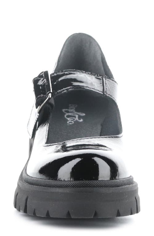 Bos. & Co. Banks Platform Mary Jane In Black Patent
