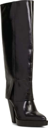 VINCE CAMUTO Kallie Tall Brown Leather Riding Boot Size 7.5