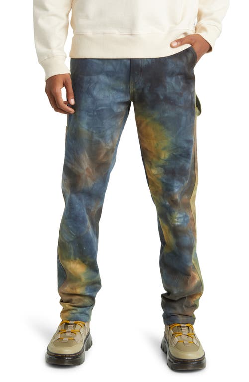 Woodland Carpenter Jeans in Brown Rust Tiedye
