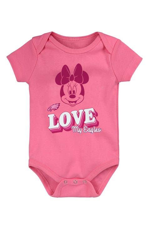 x Disney Minnie Mouse Love My Philadelphia Eagles Cotton Bodysuit (Baby)