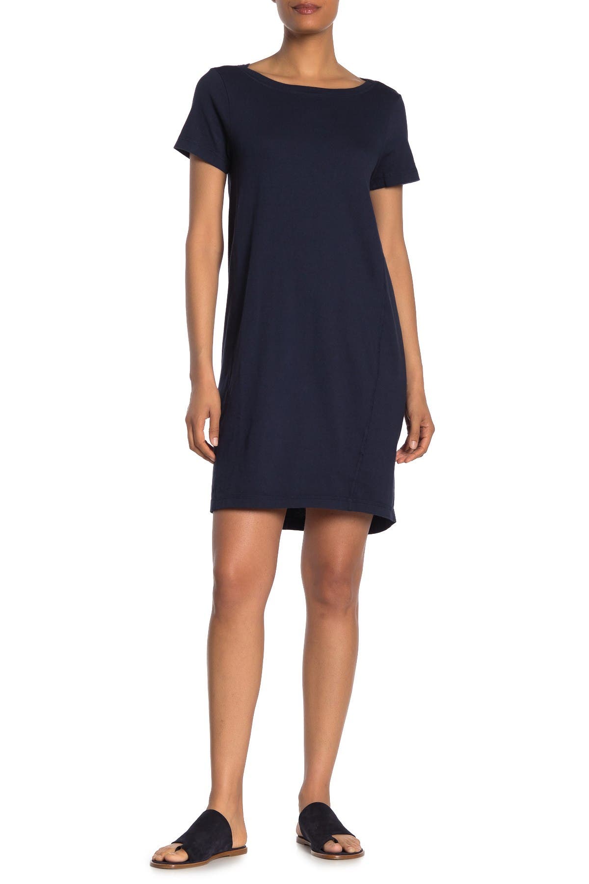 boat neck t shirt dress