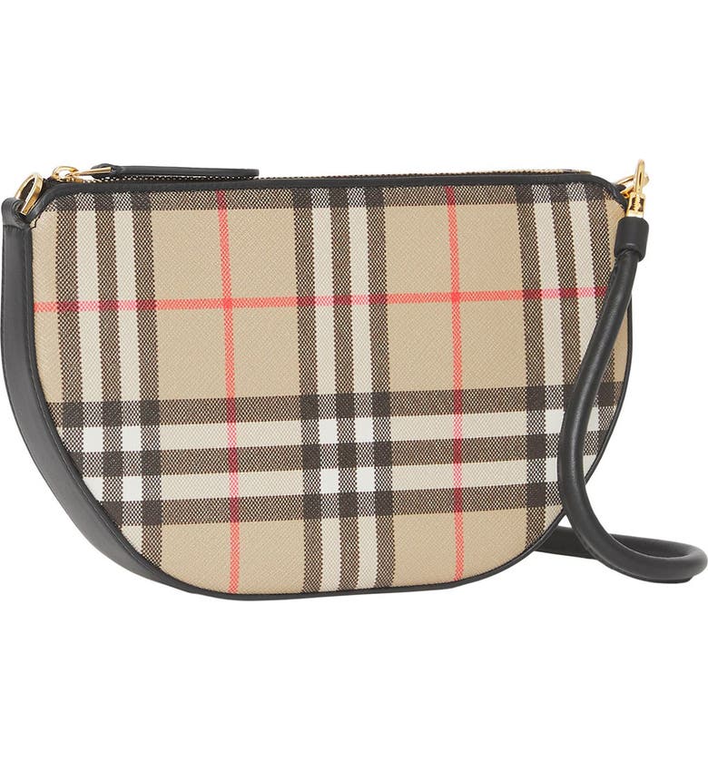 Burberry Olympia Check Coated Canvas Pouch | Nordstrom