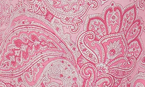 Ralph Lauren Lauren  Knit Crop Pajamas In Pink Paisley