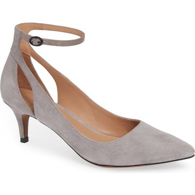 Linea Paolo Carrie Ankle Strap Pump- Grey