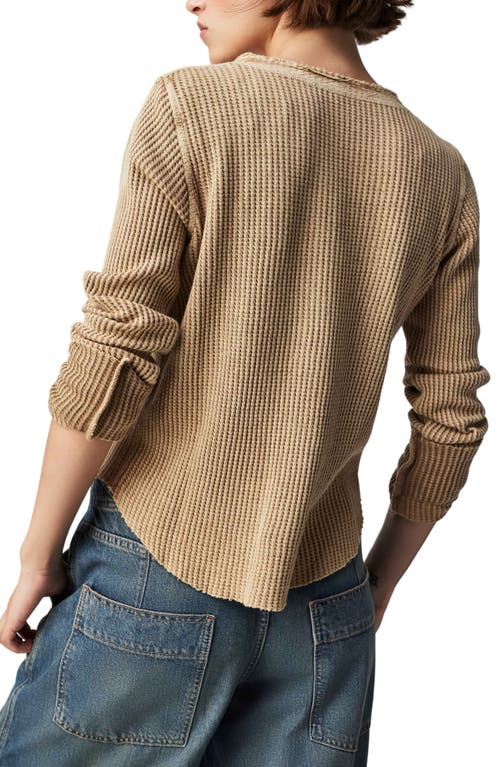 FREE PEOPLE FREE PEOPLE COLT LONG SLEEVE WAFFLE KNIT HENLEY 