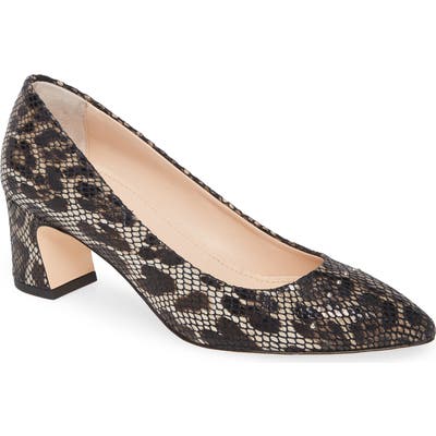 Agl Stud Cap Toe Pump, Brown