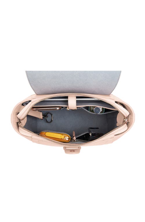 Senreve Mini Maestra Pebbled Leather 4-way Convertible Handbag In Blush