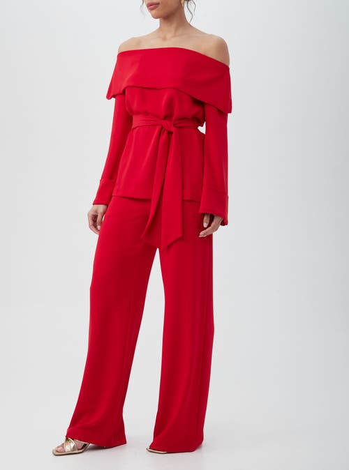 Shop Trina Turk Lyndi Top In Red Spark