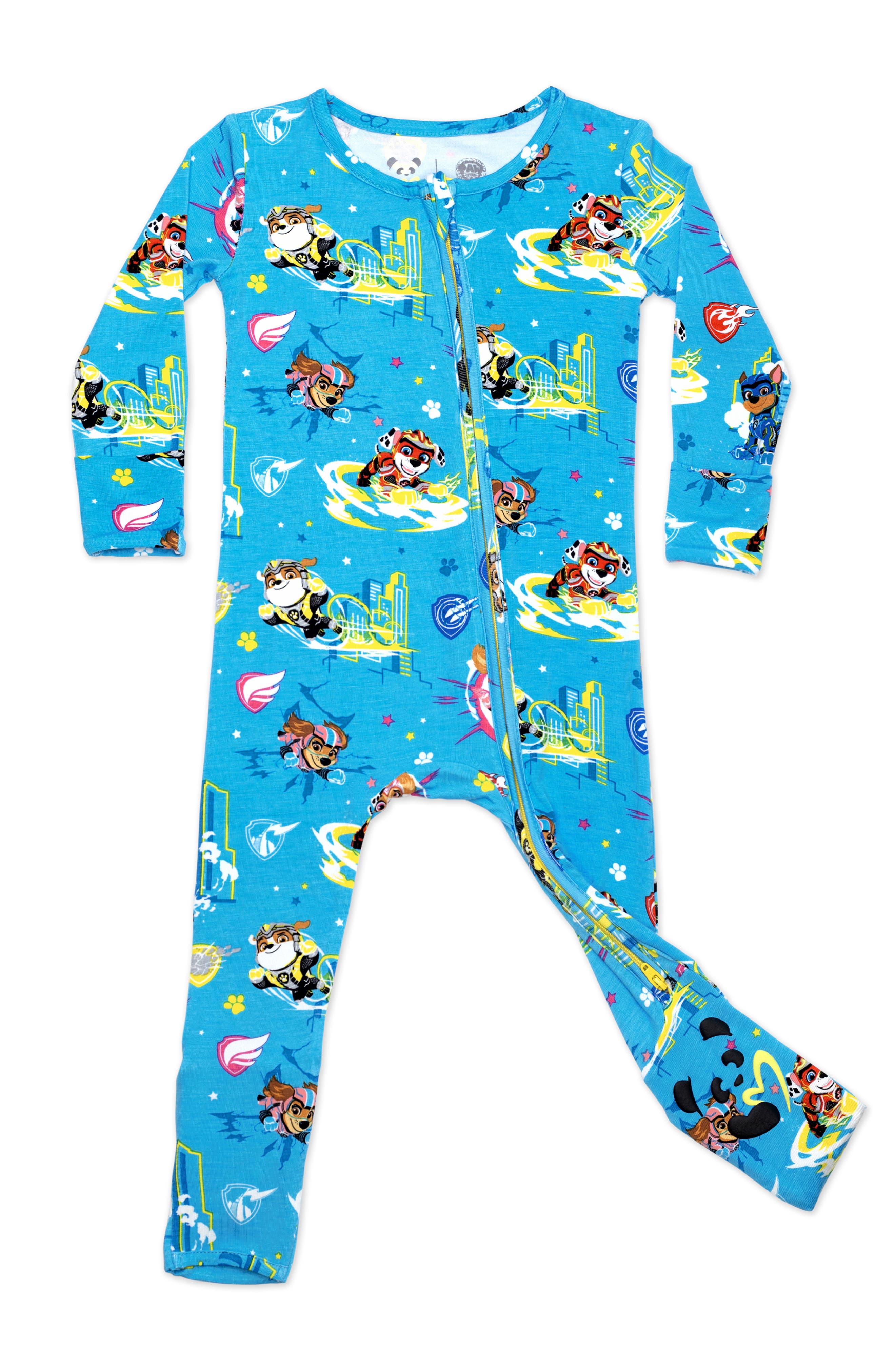 Bellabu Bear Paw Patrol Fitted Convertible One-Piece Pajamas | Nordstrom