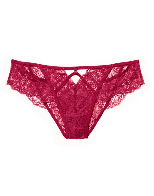 Shop Adore Me Odette Cheeky Panties In Dark Red