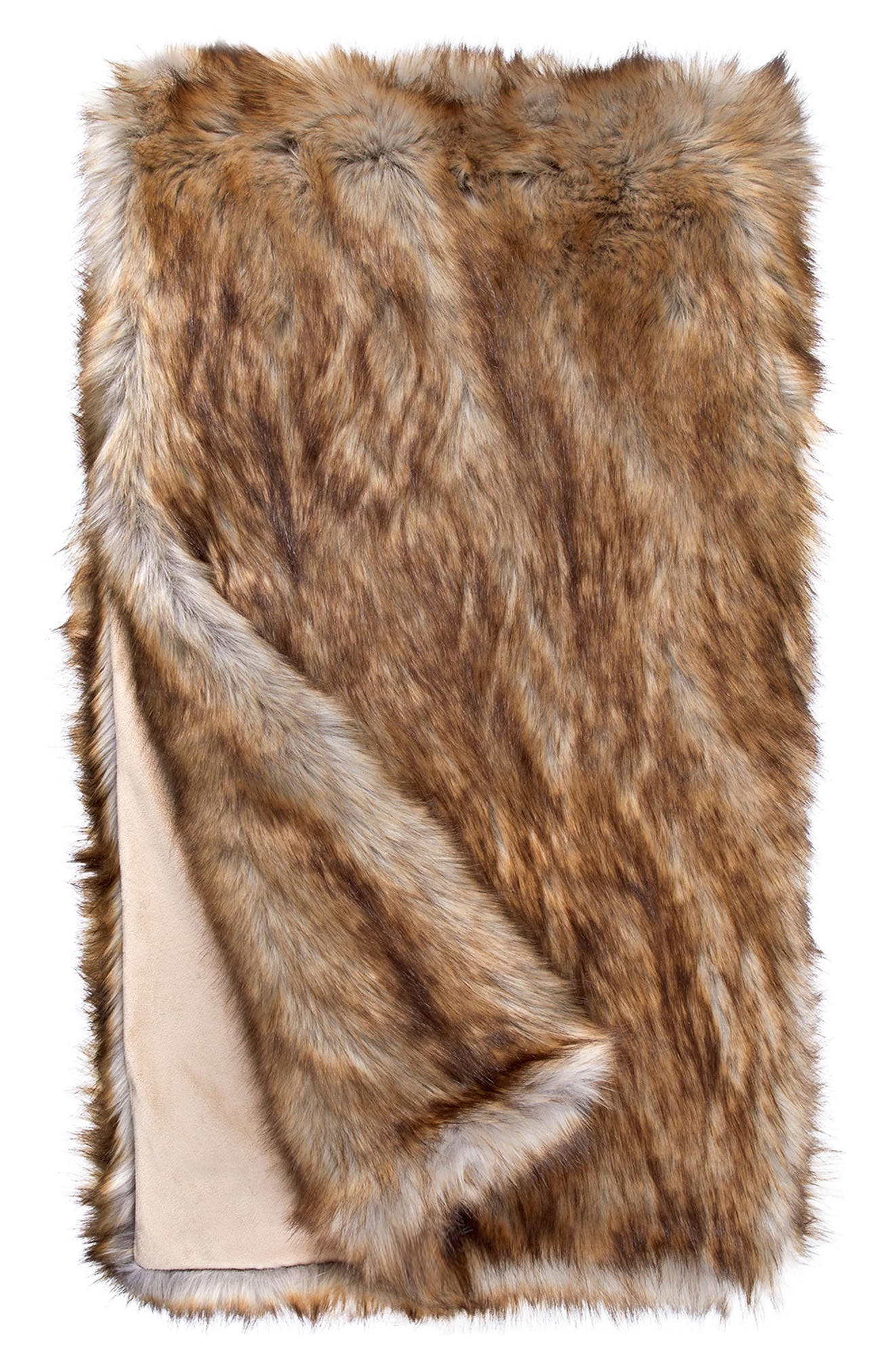 Donna Salyers Fabulousfurs Limited Edition Tawny Fox Faux Fur Throw