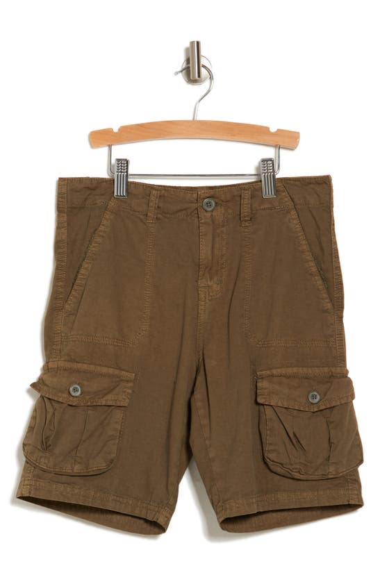 Shop 7 For All Mankind Kids' Washed Cargo Shorts In Earth