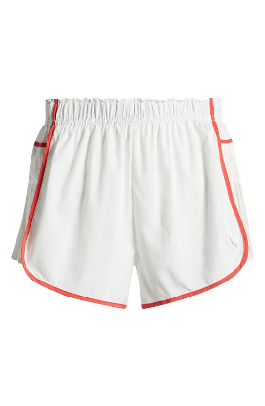 Shop Fp Movement Free People  Easy Tiger Side Pleat Shorts In White Combo