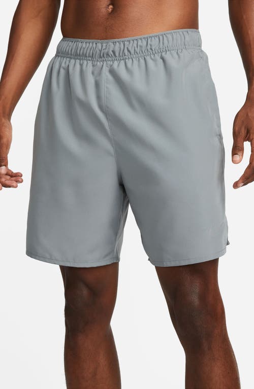 Nike Dri-fit Challenger Athletic Shorts In Smoke Grey/reflective Silv
