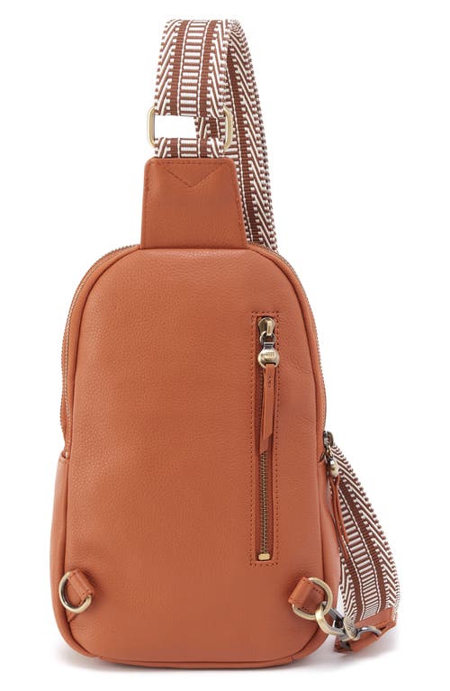 Shop Hobo Cass Leather Sling Bag In Butterscotch