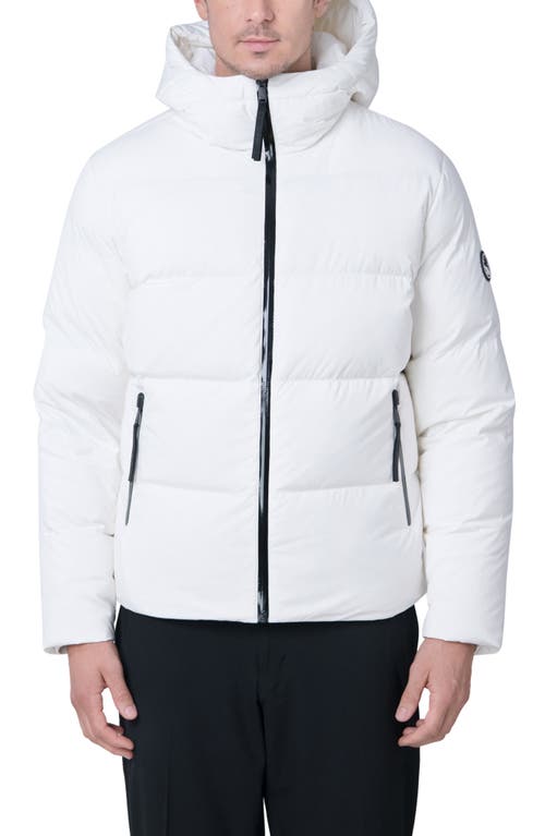 Autobot Water Resistant Recycled Down Puffer Jacket in White