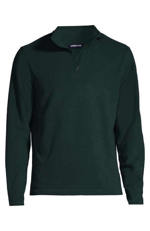 Lands' End School Uniform Long Sleeve Interlock Polo Shirt In Red