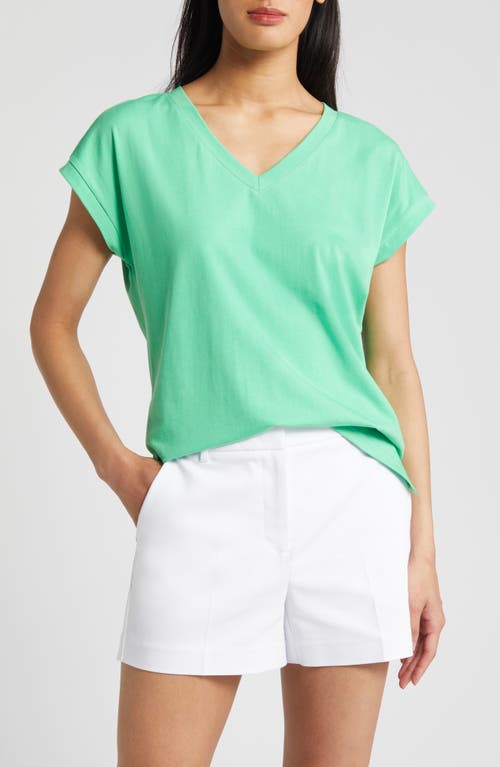 caslon(r) Extended V-Neck T-Shirt at Nordstrom,