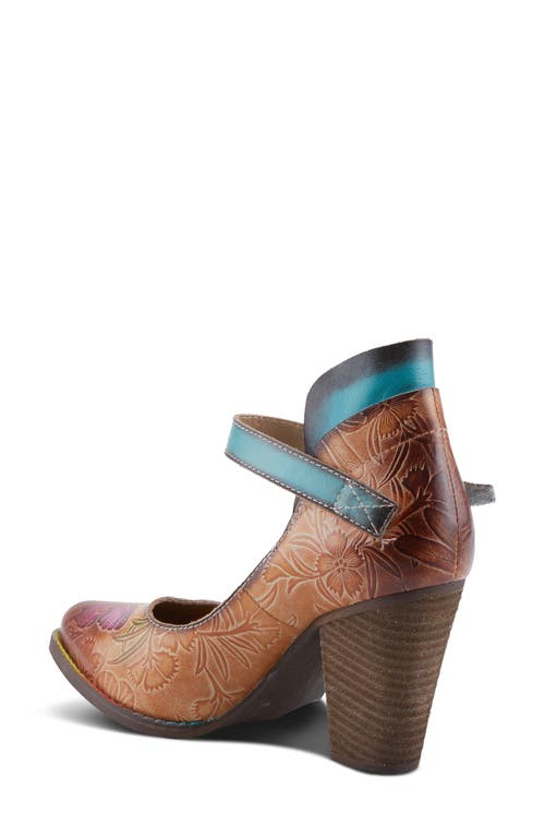 L'artiste By Spring Step Foxglove Ankle Strap Pump In Camel Multi