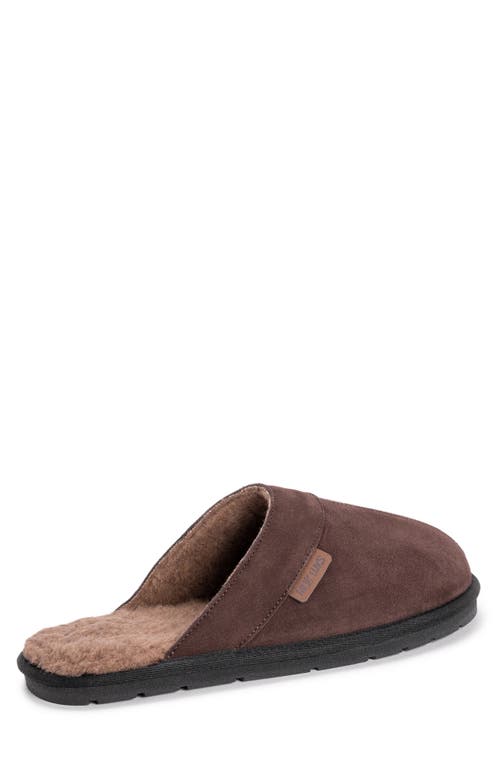 Muk Luks Abbott Faux Fur Lined Slipper In Mahogany