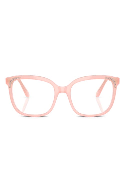 Swarovski 52mm Butterfly Optical Glasses In Milky Pink