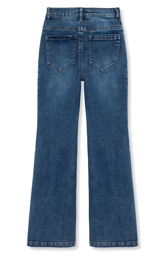 Shop Truce Kids' Seamed Flare Jeans In Denim