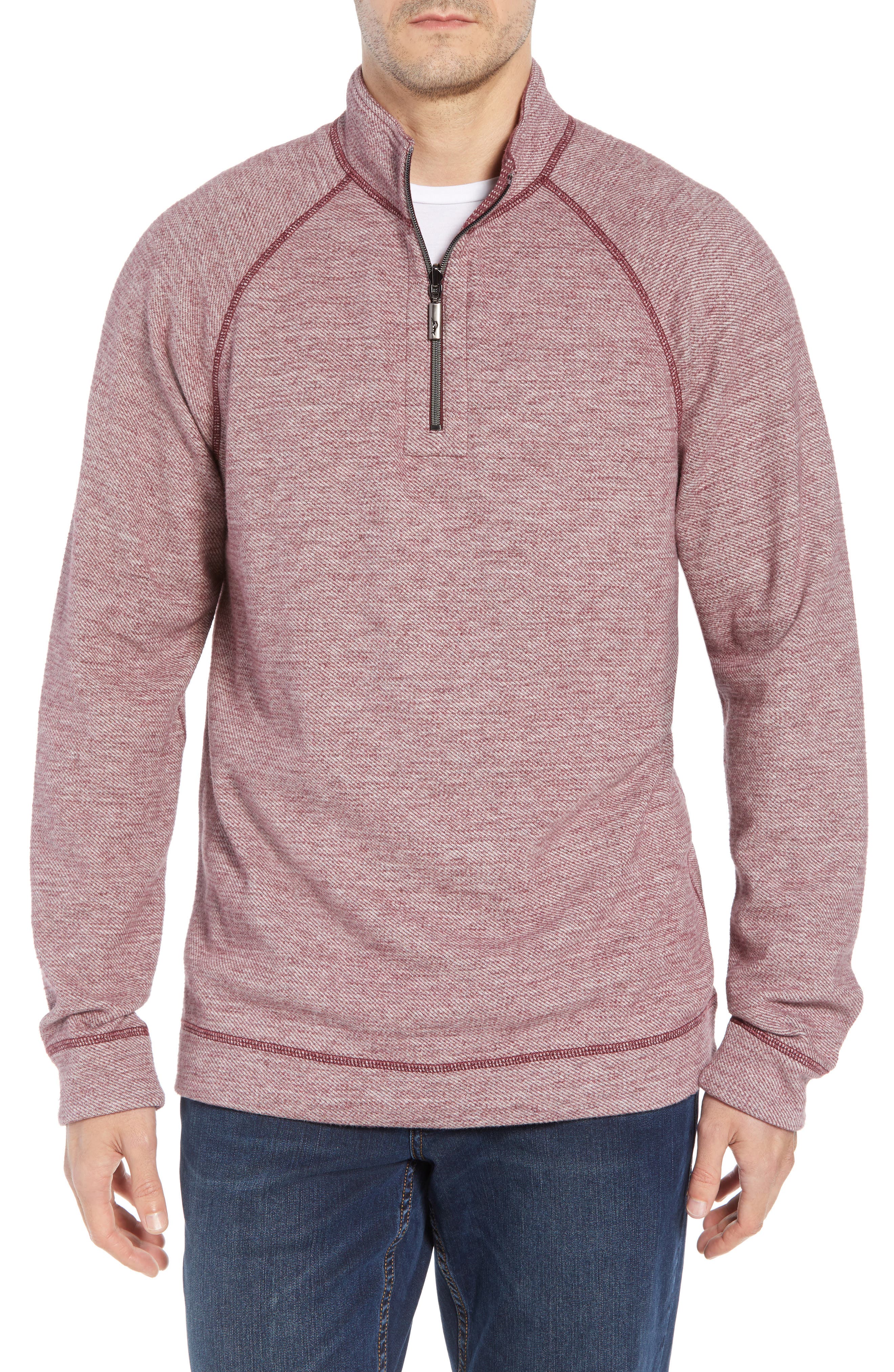 tommy bahama quarter zip pullover